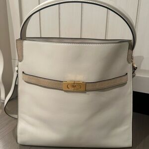 Tory Burch Lee Radziwill Cream double bag